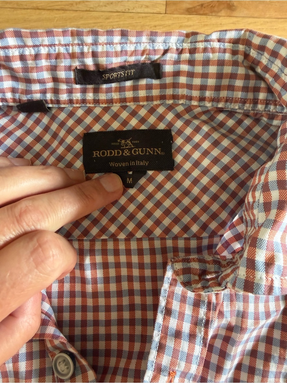 Rodd & Gunn Red and Blue Gingham Sport-Fit Button-Down Shirt